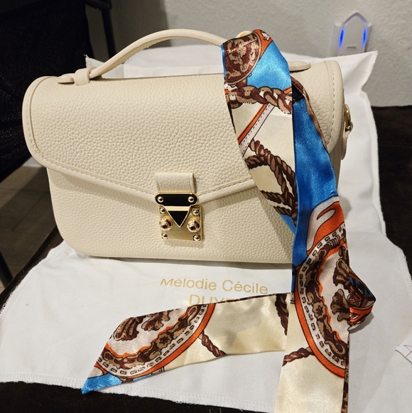 Mélodie Cécile DUYP Handbags - Mélodie Cécile "Le Petit Paris 15" in A Buttercream Color